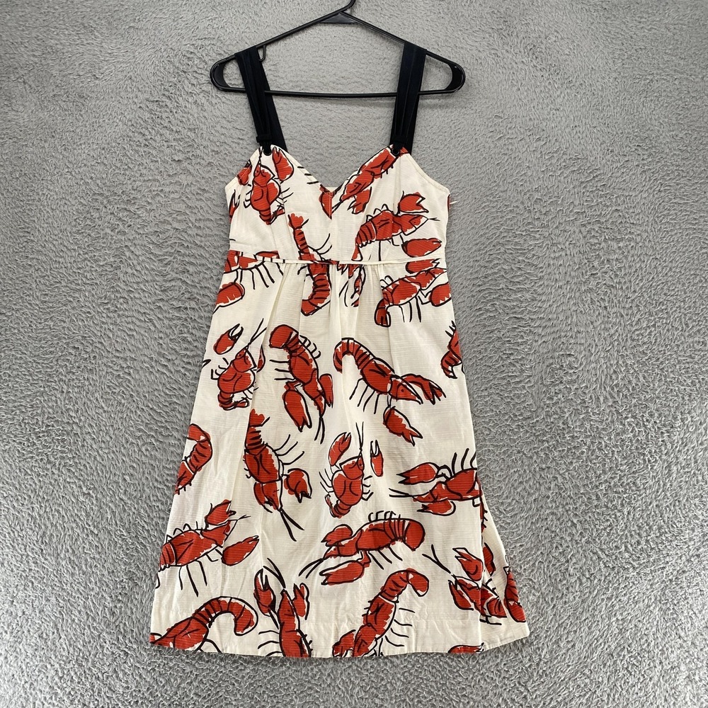 Edme & Esyllte Dress Womens 2 Lobster Sundress Fit‎ Flare Novelty Babydoll Beach